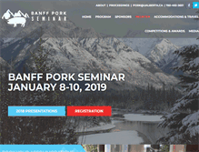 Tablet Screenshot of banffpork.ca